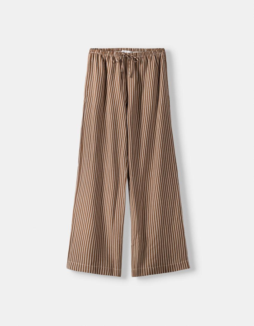 STRIPED OVERSIZED TROUSERS