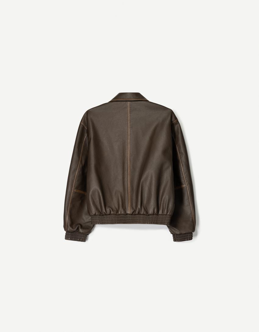OVERSIZED LEATHER JACKET