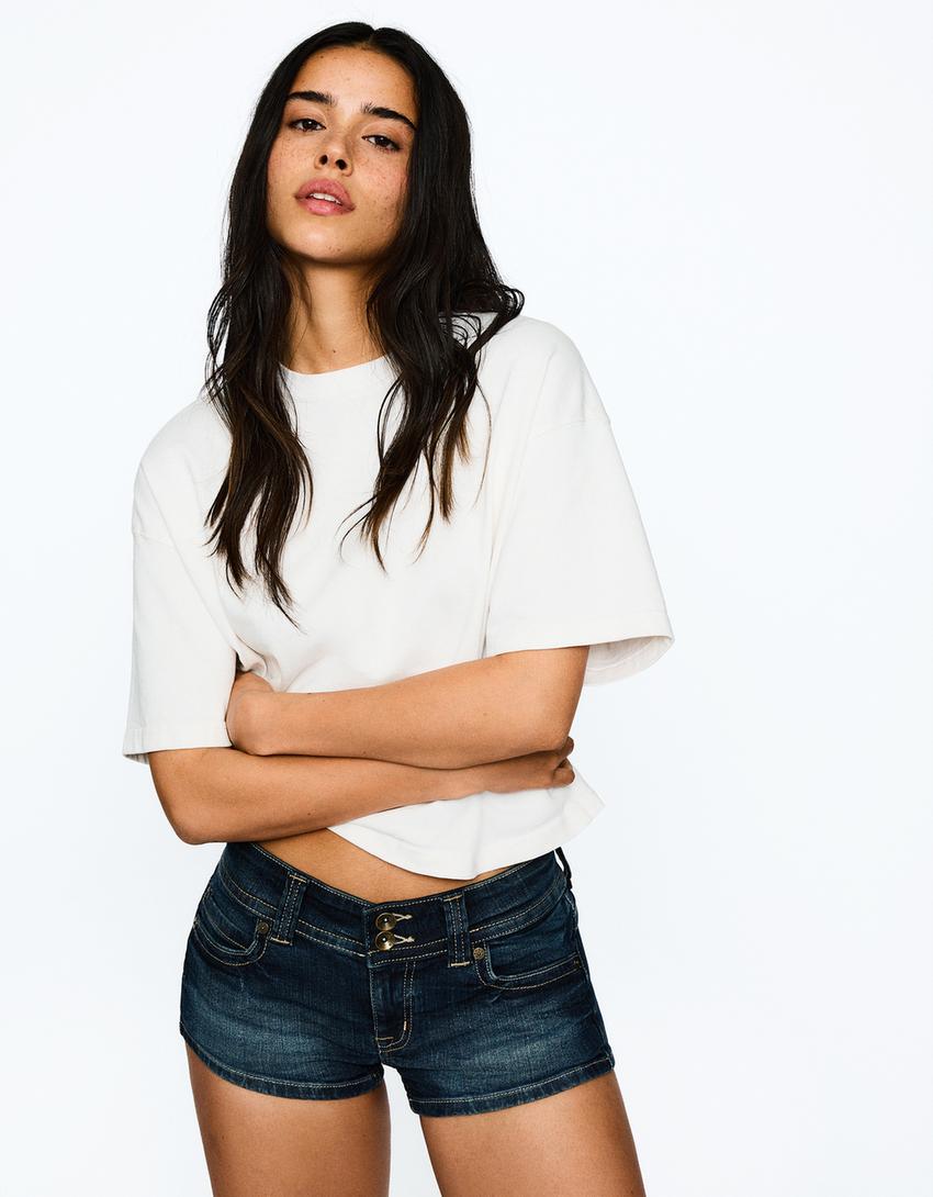 DENIM MINI SHORT
