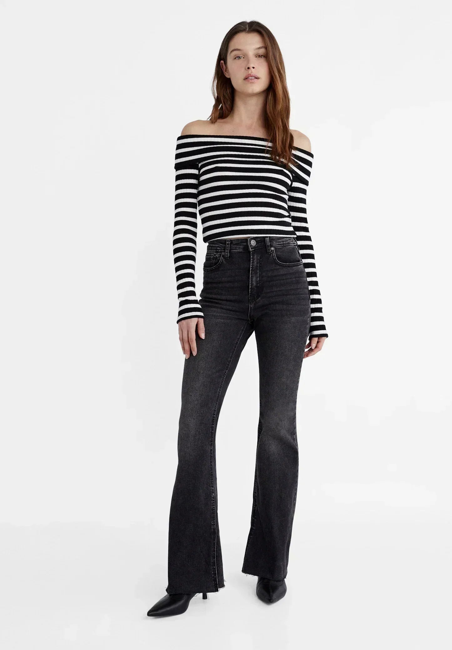 FLARED JEANS - MOON WASHED