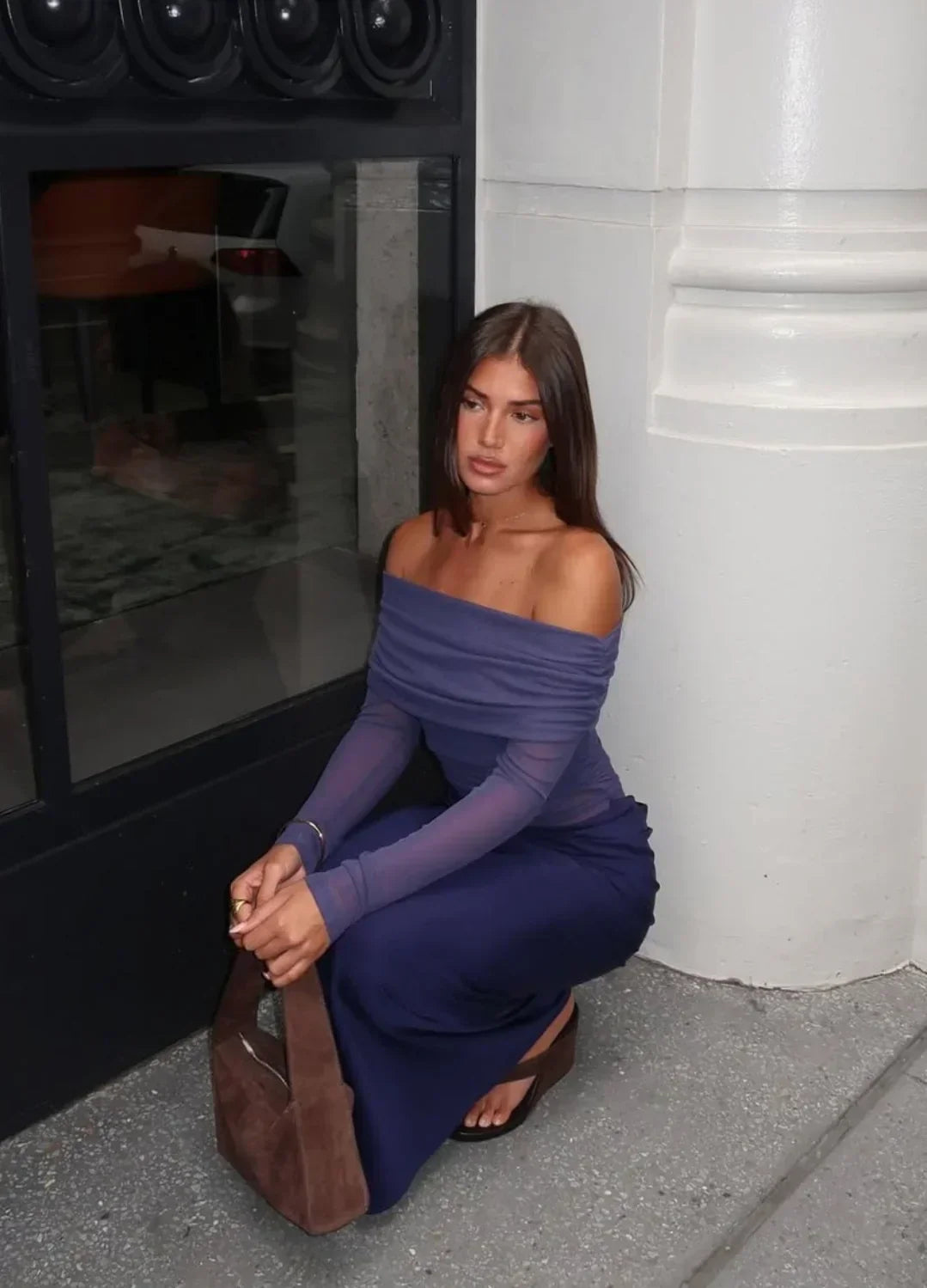 SHEER MAXI DRESS