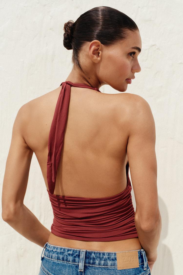 SOLANA HALTER TOP