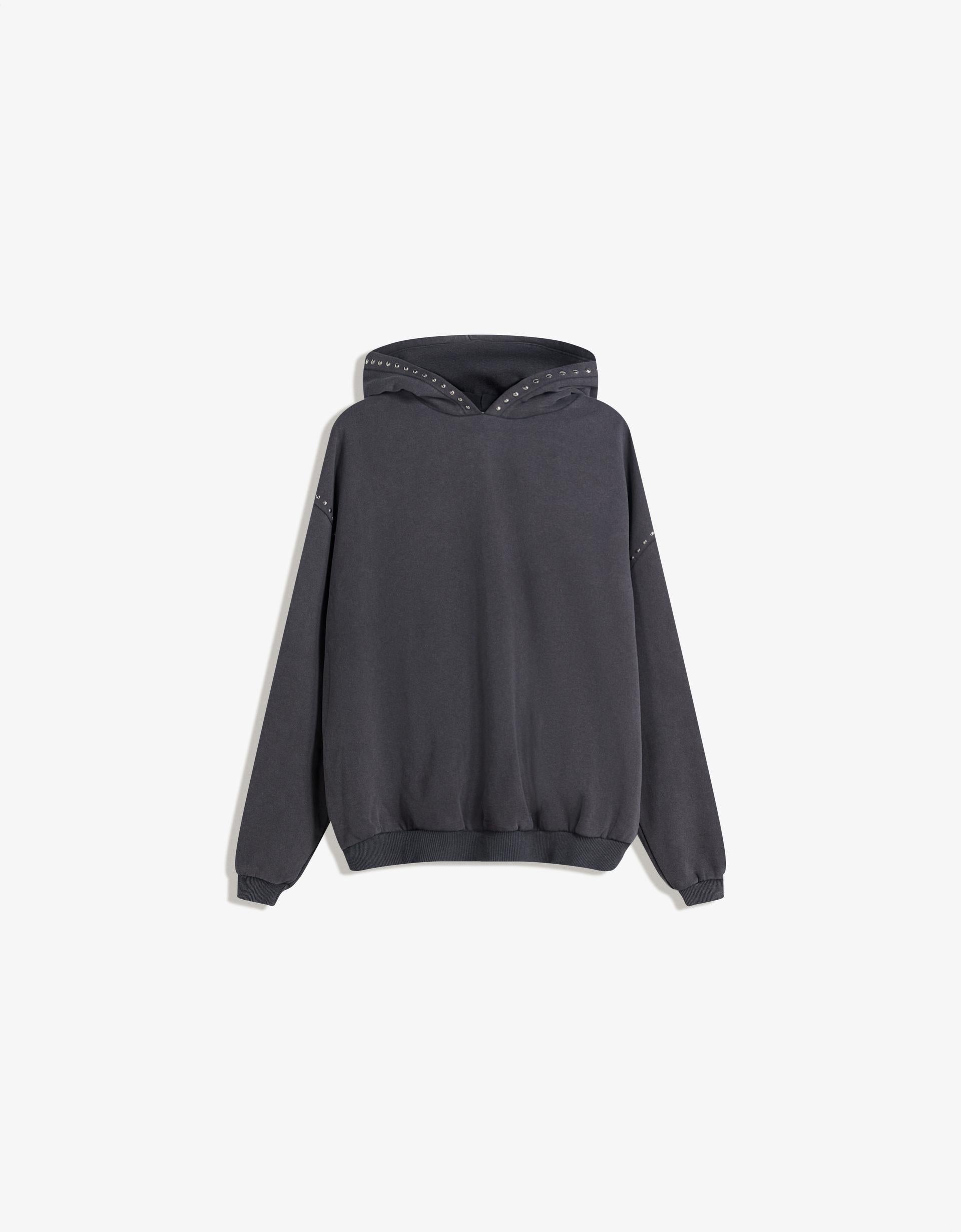 STUDDED HOODIE