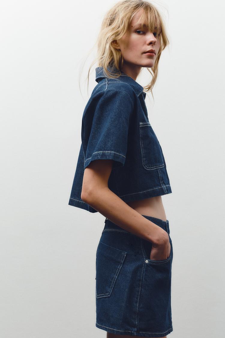 DENIM SKIRT SET