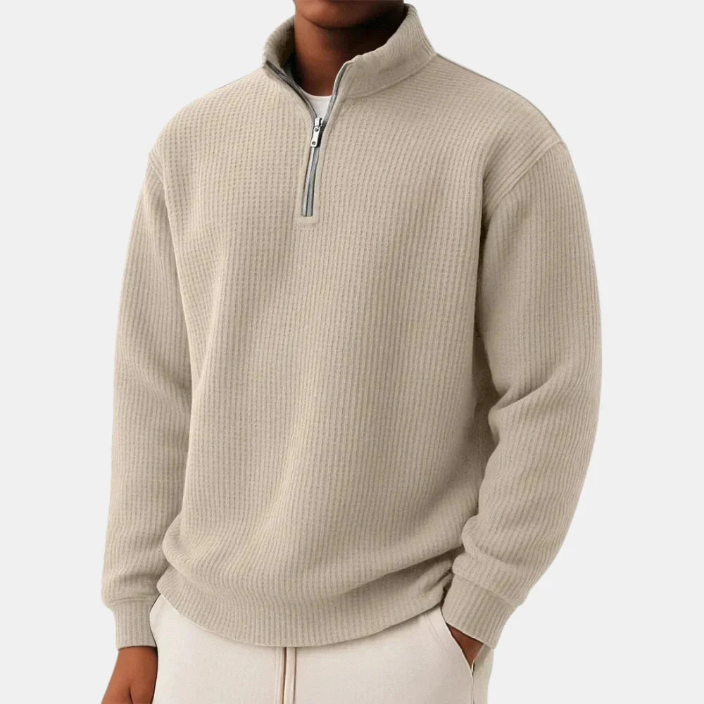 ESSENTIAL KNIT QUARTER ZIP