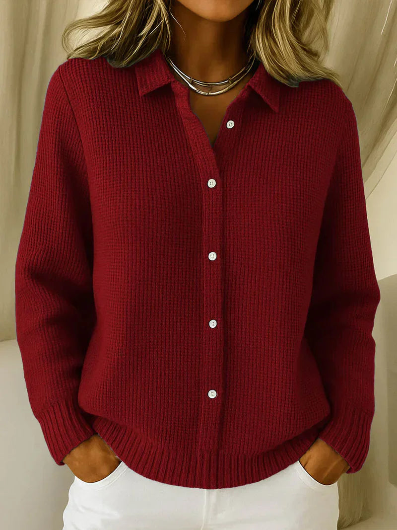 MAEVE | CLASSIC KNIT BUTTON CARDIGAN