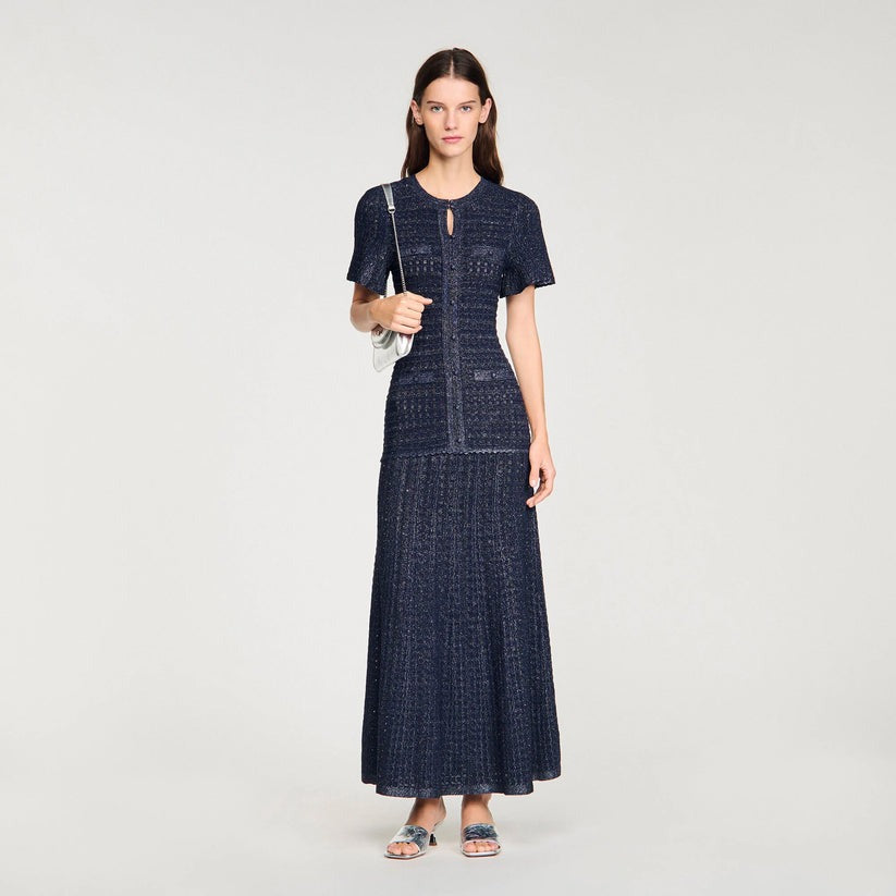 ELVIRA | SPARKLE KNIT MAXI DRESS