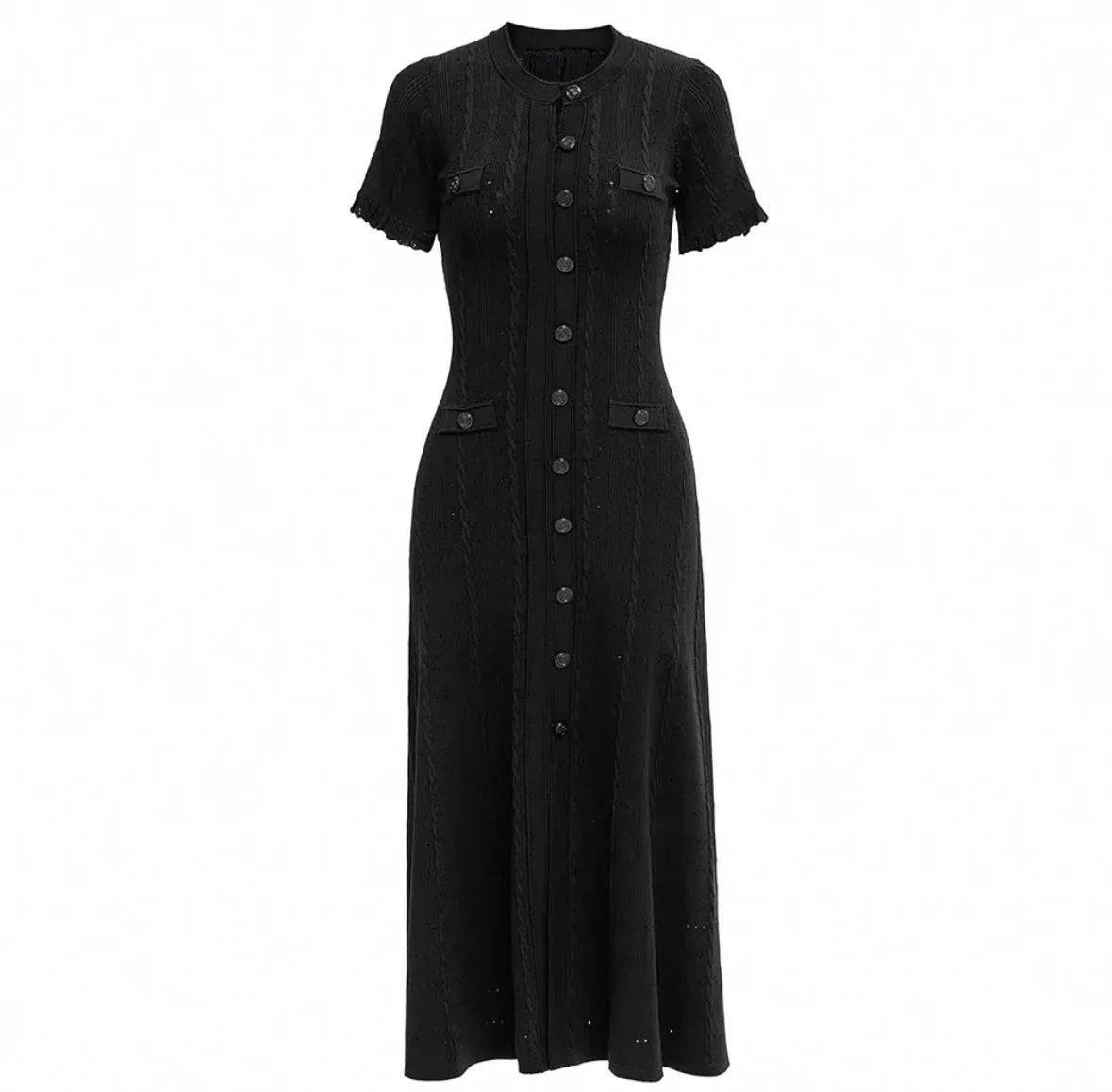 KNITTED MIDI DRESS